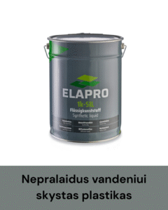 elapro, nepralaidus vandeniui skystas plastikas, vbh lithuania